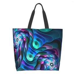 Storage Bags Large Shopping Tote Bag For Women Reusable Beach School Shoulder Shopper Sack Casual Canvas Snail Pattern Drop