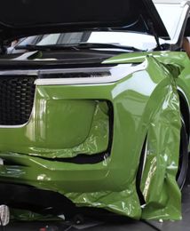 Super Gloss Racing Green Vinyl Wrap Adhesive Sticker Decal Green Glossy Car Wrapping Foil Roll with Air Release Bubble Free