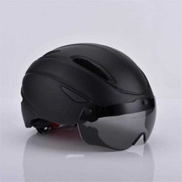 Cycling Helmets Ectric Scooter Helmet with Visor Goggs 58-61cm for Men Women Road Bicyc Helmet Motocross Helmets casco L221014