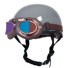 Cycling Helmets DOT Vintage Motorcyc helmet casque moto di jet cascos para Unisex Protection cross L221014