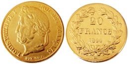 France 20 France 1844A Gold Plated Copy Decorative Coin metal dies manufacturing factory Price