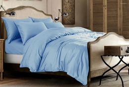 Bedding Sets 6 PCs Set Fitted Sheet Duvet Cover Pillowcases Egyptian Cotton 1600 TC White Ivory Grey Colours King Customise