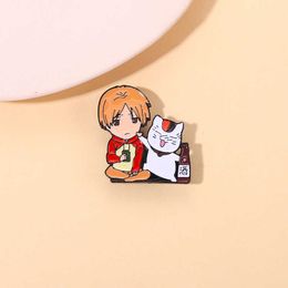 New Brooches Cartoon Badge Friend's Tent Periphery Metal Lacquer Bust Design Backpack Accessories