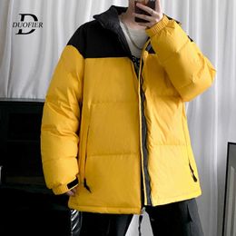 Men's Jackets 2022 Winter Men's Fashion Streetwear Jacket Thick Warm Harajuku Korean Style Men Parka Coat Windproof Trendy Male Outer Clothing G221013