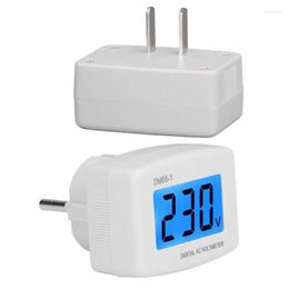 Storage Bags Voltage Test Monitor Sturdy Plug In Type LCD Digital Voltmeter For Home