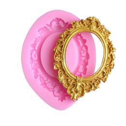 Crown Relief Frame Silicone Mold Fondant Mould Cake Decorating Tools Chocolate Gumpaste Molds Baking Pastry Tool 1223362