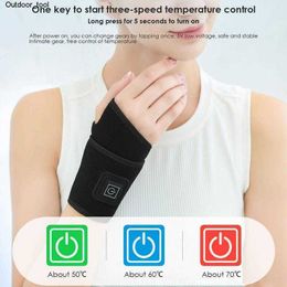 New Adjustable Heated Wrist Band 3-level Temperature Control Winter Hand Warmer Hot Compress Wrap Pain Relief band Belt