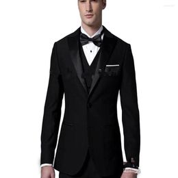 Men's Suits 2022 Fashion Men Suit Tuxedos For Costume Homme Black Men's Dress Prom Wedding Groom Wear Mens Stage