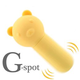 Beauty Items 2022 new 10 frequency mini bullet vibrator Clitoris stimulator Vibrator G spot massager Bear female sexy toy