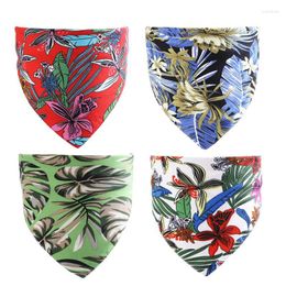 Dog Apparel Pet Triangle Scarf Hawaiian Style Bandanas For Puppy Cats Collar Bibs Neck Decor Summer Large Accessories