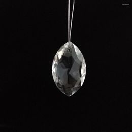 Chandelier Crystal 50mm 100pcs Horse Eye Shape Glass Crystals Lamp Prisms Parts Hanging Drops Pendants