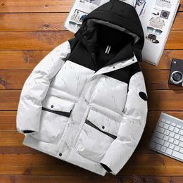 Men's Jackets Parkas Men With Hood Winter Fashion Clothing Men Streetwear Hip Hop Hooded Puffer Jackets Thicken Warm Coats Men Hip Hop Coats G221013