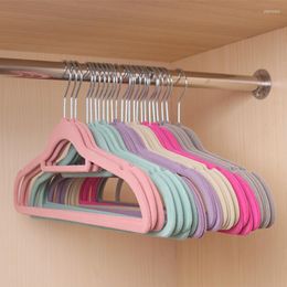 Hangers & Racks 37 / 42 45 Cm 20 Piece Velvet Hanger For Clothes Flocking Anti Slip Quality Magic Bridal