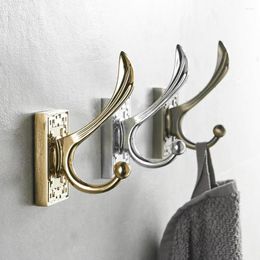 Robe Hooks Metal Towel Hanger For Clothes Coat Hat Bag Wall Mount Bathroom Accessories Door Hook Holder 8016