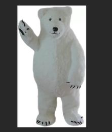 Mascot doll costume White Polar Bear Mascot Costume Cute Unisex Animal Costume Cartoon Character Adult Mascot Party Halloween