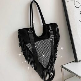 Evening Bags Women Girls Crossbody Niche Design High-end Tassel Handbag Street Style Personality Messenger Triangle Fashion Shoulder L221014