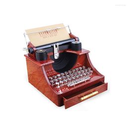 Decorative Figurines Aqumotic Imitation Typewriter Music Box Phonograph Old Object Vantage Landline Phone Kid Gift Plastic Ornament