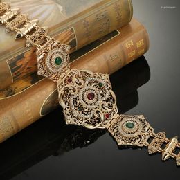 Belts Morocco Wedding Gold Colour Caftan Dress Hollow Metal Waist Chain Adjustable Length