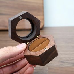 Jewellery Pouches Bags Jewellery Pouches Bags Men Women Proposal Wood Ring Necklace Storage Case For Package Earring Bracelet Wedding Pa Dhqby