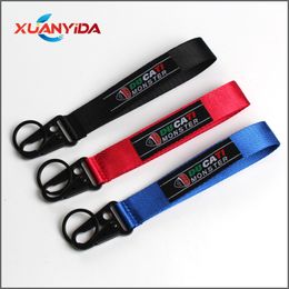 Ducati Keychain Auto Parts Chain Chain Strap for JDM Racing Car Motorcycles Office House Organizador Blue Black Red