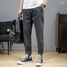 Men's Pants Men's Slim Jeans 2022 Spring Casual Straight Stretch Denim Trousers Fashion Sweatpants Clothing