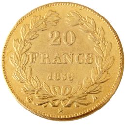 France 20 France 1839A Gold Plated Copy Decorative Coin metal dies manufacturing factory Price