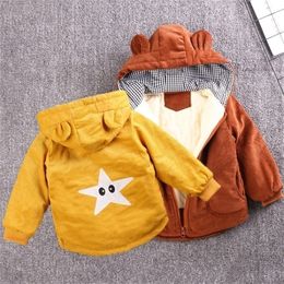 Jackets Baby Girls Coat Fashion Kids Boys Jacket Winter Infant Coat Children Warm Cotton Outerwear born Jacket For Baby Clothing 220913