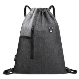 3pcs Cycling Bags Women Oxford Large Capacity Drawstring Bag With Headphone Jack Mix Colour