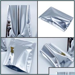 Storage Bags Sier Aluminium Foil Bags Heat Seal Vacuum Pouches Bag Dried Food Powder Storage Mylar Packing Bag3 85 S2 Drop Delivery Dhh1R