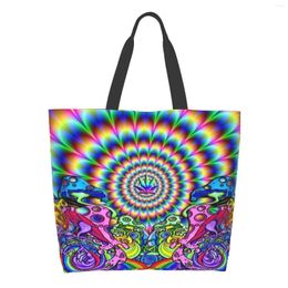 Storage Bags Shopper Large Shopping Tote Bag For Women Reusable Canvas Beach School Sack Casual Shoulder Colorful Sun