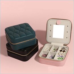 Jewellery Pouches Bags Jewellery Pouches Bags Portable Storage Box Mini Display Case Container Jewellery Organiser Gift For Women Girl R Dhg52