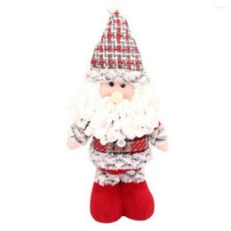 Christmas Decorations Retractable Doll Decoration Santa Claus Standing Holiday Ornaments