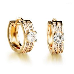 Hoop Earrings Bridal Jewellery Yellow Gold Filled Womens Wedding