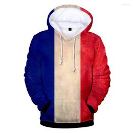 Men's Hoodies Kpop 3D Men Sweatshirts National Flag Fashion France Print Harajuku Women Tracksuit Streewear Male Clothes