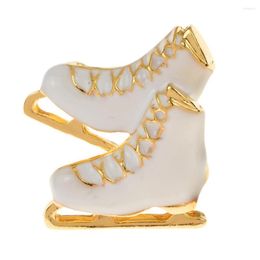 Brooches CINDY XIANG Enamel Skating Shoes For Women And Men Outdoor Sports Creative Coat Pins Brooch Accessories Year Gift