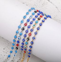 Lucky Blue Evil Eye Charms Armbänder Fatima Hamsa Handverstellbare rote Schnur Faden Seil Paar Armreifen Frauen Männer Herz Blume Schmetterling Tier Anhänger 20 Farben