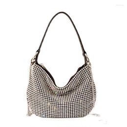 Evening Bags Crystal Bag Rhinestone Luxury Bling Shoulder Purse Party Tote Handbags Sparkle Women Metal Chain Crossbody Wedding