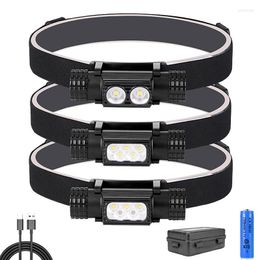 Lighting XPG LED Headlamp USB Rechargeable 6 Modes 18650 Battery Headlight Torch For Camping Fishing Hunting Light Work