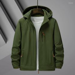 Men's Jackets Casual Zip Up For Men's Techwear Windproof Black Green Military Bomber Cargo 2022 Spring Autumn Clothing Oversize 5XL