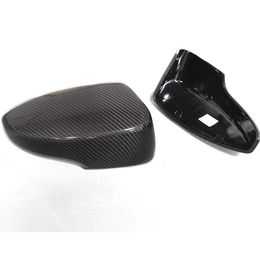 Car Side Mirrors Housing Caps for Kuga/EcoSport 20 13-20 18 Carbon Fibre Replacement Rearview Mirror Reverse Mirror Cover