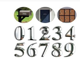 5cm Self Adhesive Door Number Sticker House Room Apartment Mailbox Cabinet Number Door Plate Doorplate Sign 3 Colours