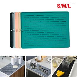 Table Mats Super Coffee Dish Large Kitchen Draining Mat Anti-scald Drying Quick Dry Bathroom Drain Pad Faucet Placemat