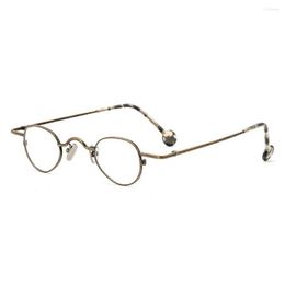 Sunglasses Frames 60s Vintage Super Small Oval Eyeglass Punk Full Rim Men Women Rx Able