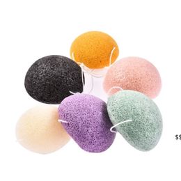 Natural Konjac Cosmetic Puff Bamboo Charcoal Cleanser Sponge Makeup Facial Cleaning Tool JNB16541