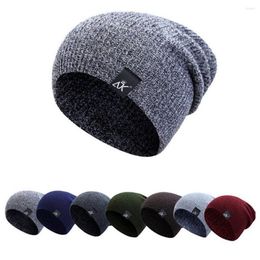Berets Knitted Hats European And American Wild Warm Woollen For Women Men Outdoor Camping Autumn Winter Needle Pullover Caps
