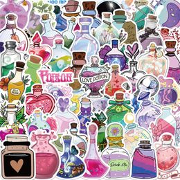 50Pcs cartoon potion bottle stickers Magic potion pharmacist Graffiti Kids Toy Skateboard car Motorcycle Bicycle Sticker Decals Wholesale