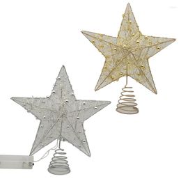 Christmas Decorations Exquisite Glowing Five-Pointed Star Decoration Lamp For Decorating House Shopping Mall Gift Shop Eco-friendly