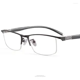 Sunglasses Frames Metal Optical Frame Men Half-Rim Glasses Alloy Eyebrow Line 56170 Prescription