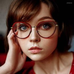 Sunglasses Frames Vintage Round Prescription Eyeglasses Women Fashion Optical Frame Glasses Anti Blue Light Myopia Acetate Spectacles
