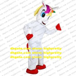 Rainbow Pony Flying Horse Mascot Costume Unicorn Ainkhuern UNIMON Single Angle Character Attract Customers Business zx379